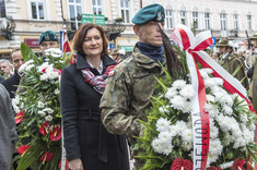 Wieniec od Politechniki Rzeszowskiej z okazji 101. rocznicy odzyskania przez Polskę niepodległości