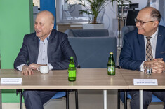 Od lewej prof. J. Sęp i prof. S. Czopek,