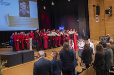 Uroczystość nadania tytułu doktora honoris causa prof. K. Matyjaszewskiemu,