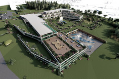 Projekt architektoniczny sanatorium w Birczy